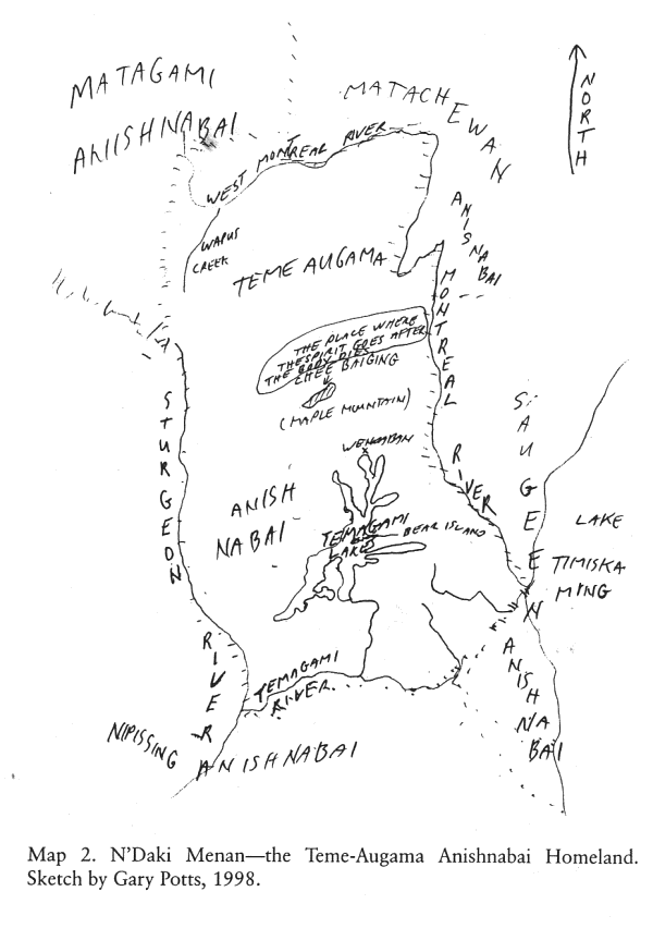 Map of Ndaki Menan