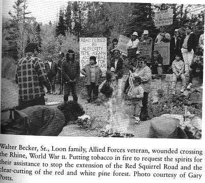 Walter Becker at the road blockade