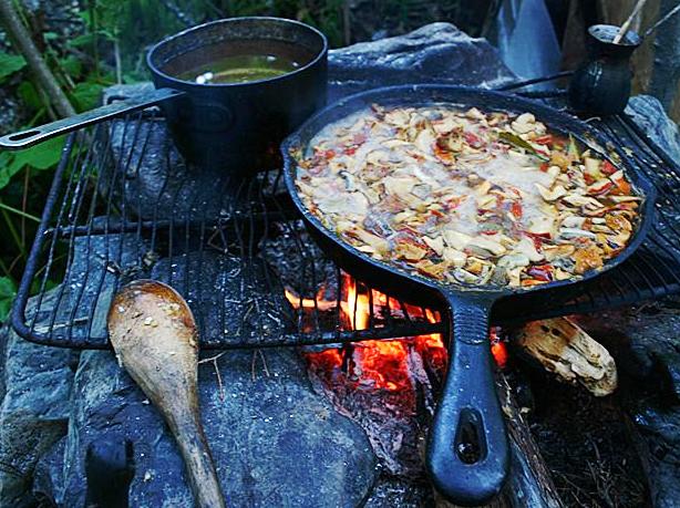 cooking mushrooms