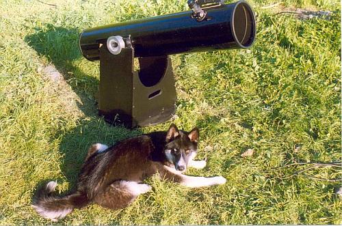Nimush and 8-inch telescope