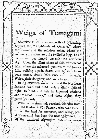 Weiga of Temgami, part 1