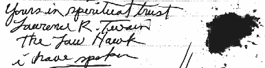 Signature of Lawrence Twain